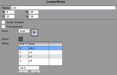LemurMenu